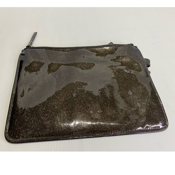 Kate Spade Glitter Clutch Brown/Gold Shoulder Bag - Picture 3 of 4